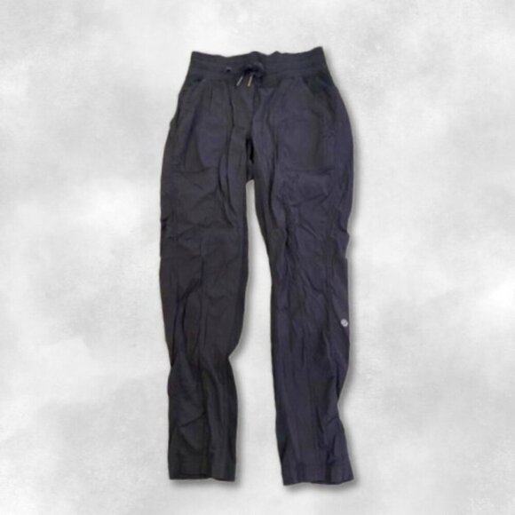Lululemon Studio Dance Pull On Pants Cropped Length Multiple Pockets Black W 2 - Picture 1 of 4